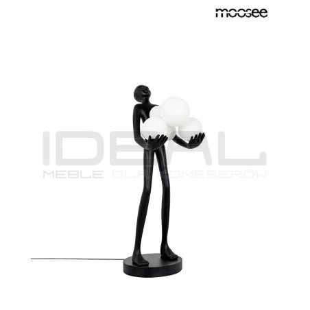 Lampa stołowa HUMAN czarna – nowoczesna rzeźba i oświetlenie