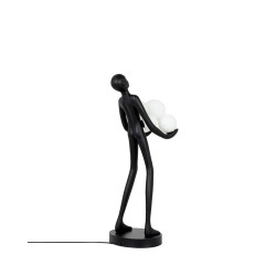 Lampa stołowa HUMAN czarna – nowoczesna rzeźba i oświetlenie