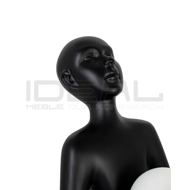 Lampa stołowa HUMAN czarna – nowoczesna rzeźba i oświetlenie