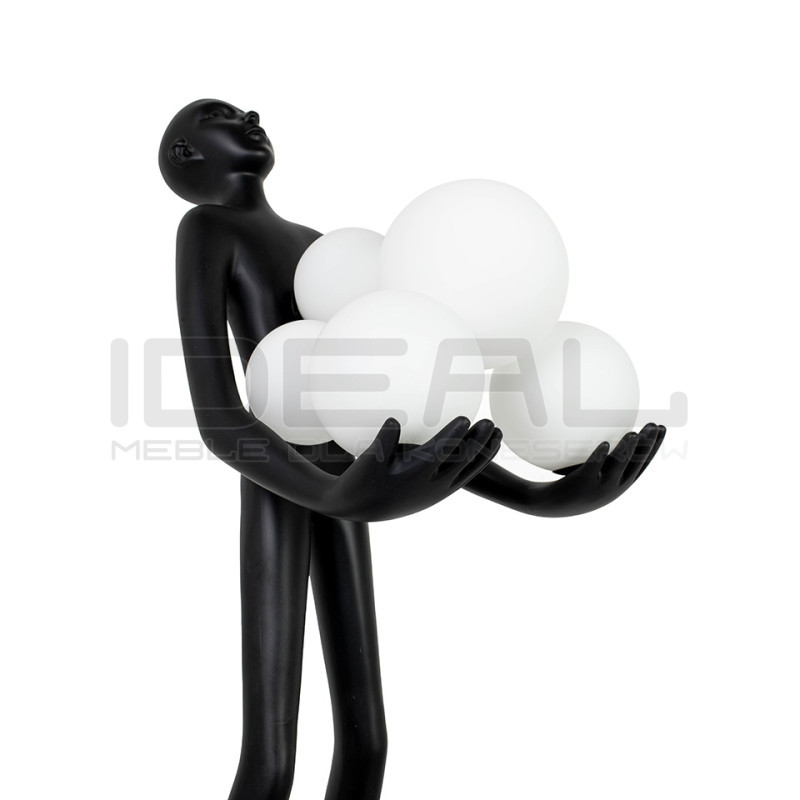 Lampa stołowa HUMAN czarna – nowoczesna rzeźba i oświetlenie