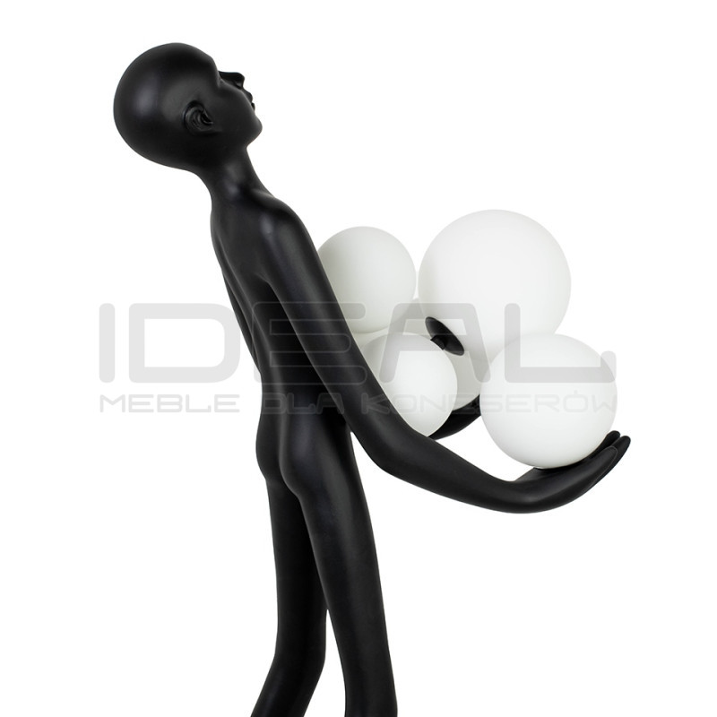 Lampa stołowa HUMAN czarna – nowoczesna rzeźba i oświetlenie