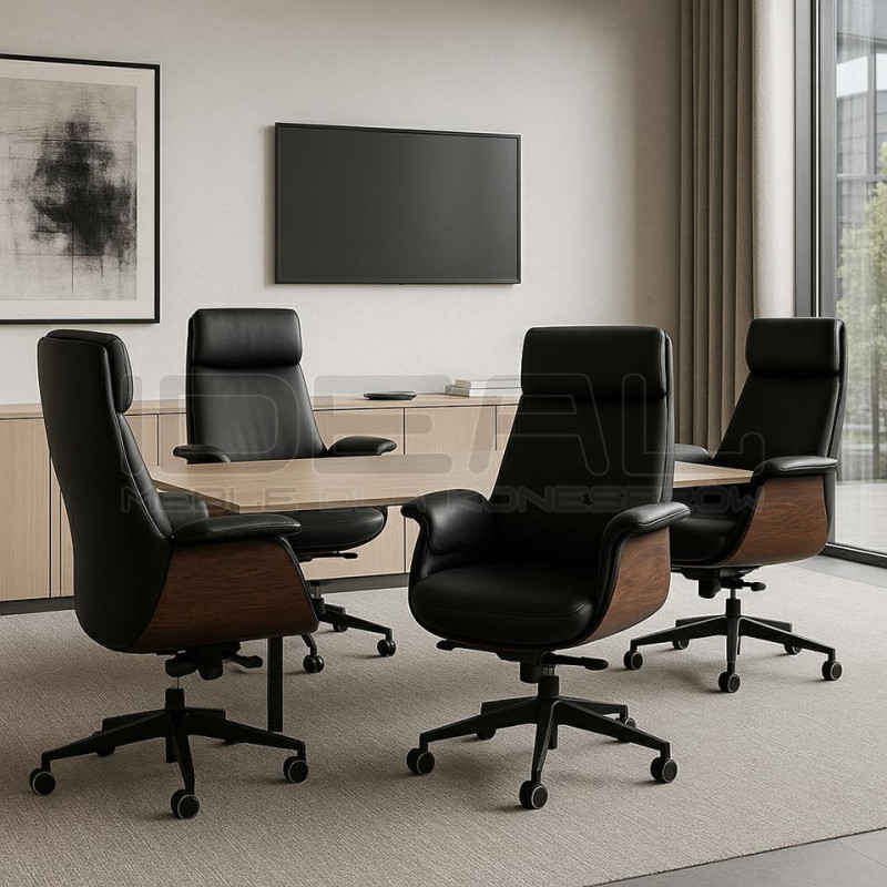 Fotel Biurowy ADMIRAL czarny – Krzesło ergonomiczne do biura