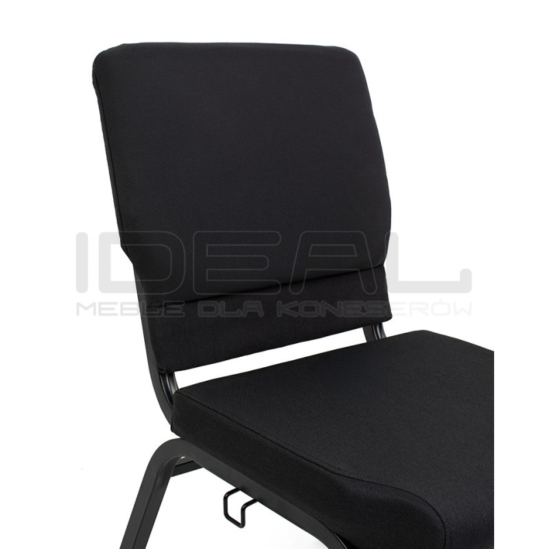 Krzesło konferencyjne SAMOS czarne – wygodne i solidne