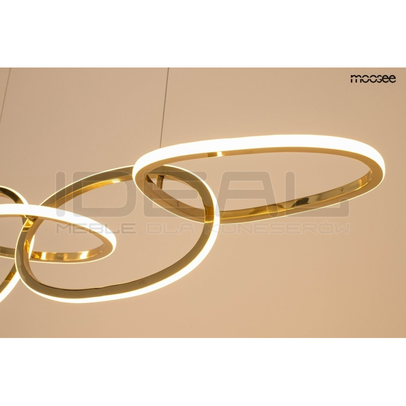 Lampa wisząca glamour złota JAZZ 5 | IdealMeble.pl