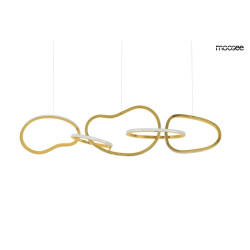 Lampa wisząca glamour złota JAZZ 5 | IdealMeble.pl