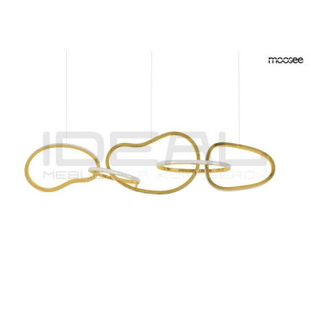 Lampa wisząca glamour złota JAZZ 5 | IdealMeble.pl