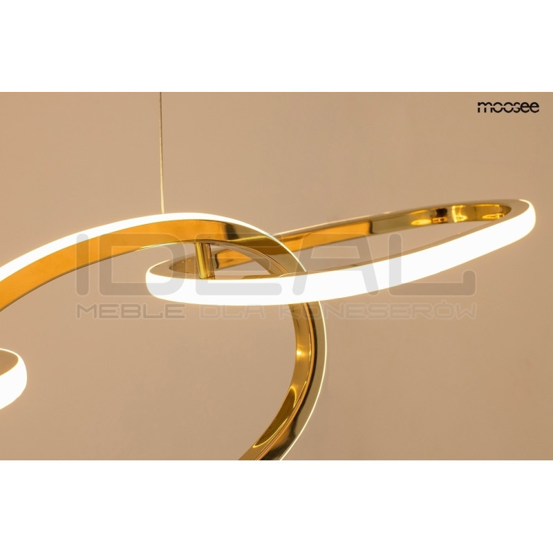 Lampa wisząca glamour złota JAZZ 5 | IdealMeble.pl