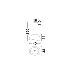 Lampa Wabi 40 szara – lampa wisząca w stylu wabi sabi |Seria