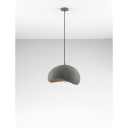 Lampa Wabi 40 szara – lampa wisząca w stylu wabi sabi |Seria