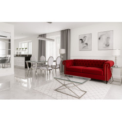 Sofa rozkładana chesterfield Canon z funkcją spania codziennego 3 os.