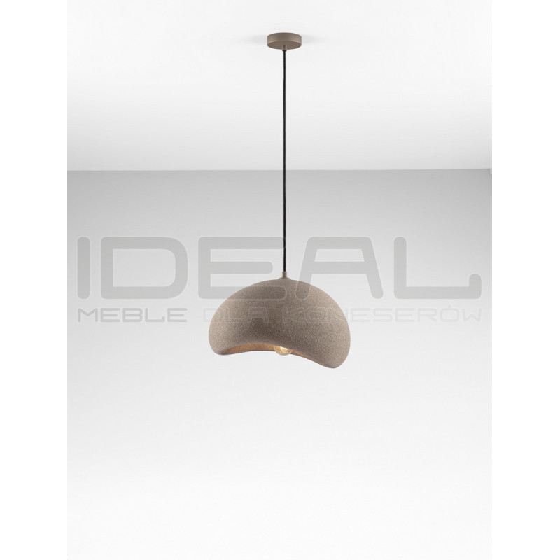 Lampa Wabi 40 brązowa – gliniana forma, naturalne światło