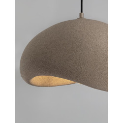 Lampa Wabi 40 brązowa – gliniana forma, naturalne światło