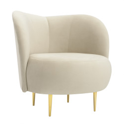 Fotel glamour nowoczesny na nóżkach Aldo