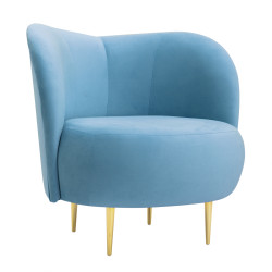 Fotel glamour nowoczesny na nóżkach Aldo