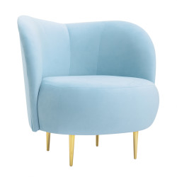 Fotel glamour nowoczesny na nóżkach Aldo