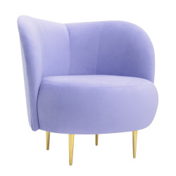 Fotel glamour nowoczesny na nóżkach Aldo