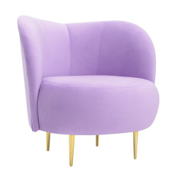 Fotel glamour nowoczesny na nóżkach Aldo