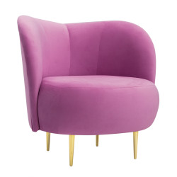 Fotel glamour nowoczesny na nóżkach Aldo