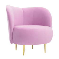 Fotel glamour nowoczesny na nóżkach Aldo