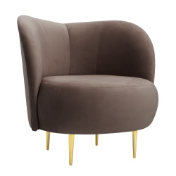 Fotel glamour nowoczesny na nóżkach Aldo