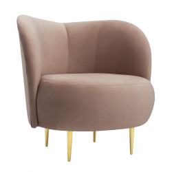 Fotel glamour nowoczesny na nóżkach Aldo