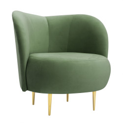 Fotel glamour nowoczesny na nóżkach Aldo