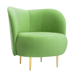 Fotel glamour nowoczesny na nóżkach Aldo