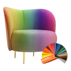 Fotel glamour nowoczesny na nóżkach Aldo