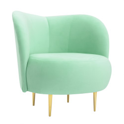 Fotel glamour nowoczesny na nóżkach Aldo