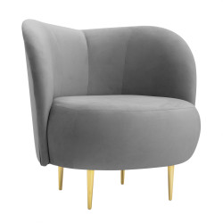 Fotel glamour nowoczesny na nóżkach Aldo