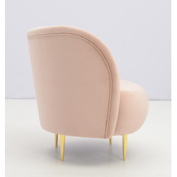 Fotel glamour nowoczesny na nóżkach Aldo