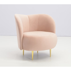 Fotel glamour nowoczesny na nóżkach Aldo