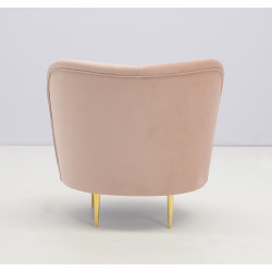 Fotel glamour nowoczesny na nóżkach Aldo