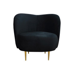 Fotel glamour nowoczesny na nóżkach Aldo