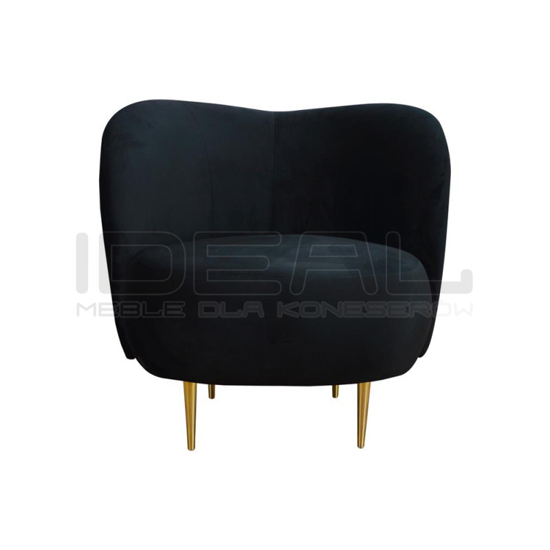Fotel glamour nowoczesny na nóżkach Aldo