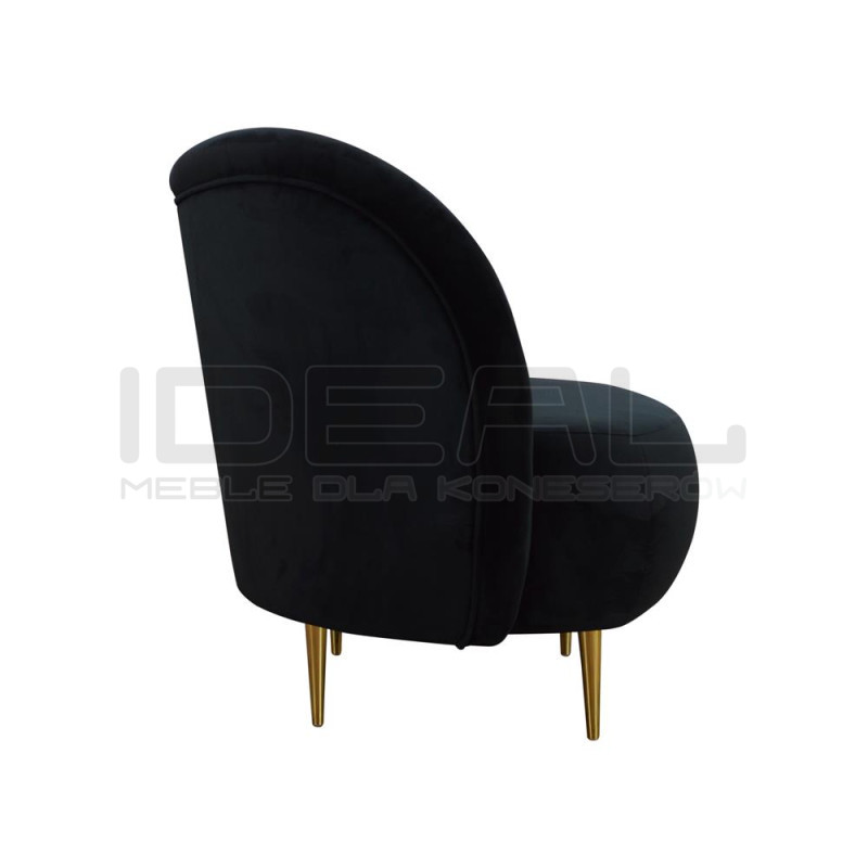 Fotel glamour nowoczesny na nóżkach Aldo