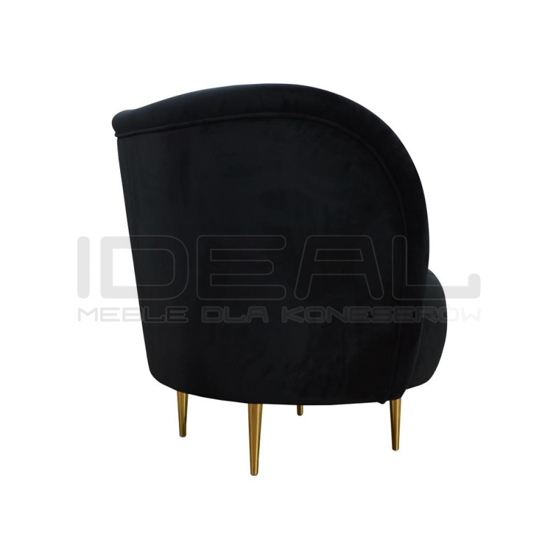 Fotel glamour nowoczesny na nóżkach Aldo