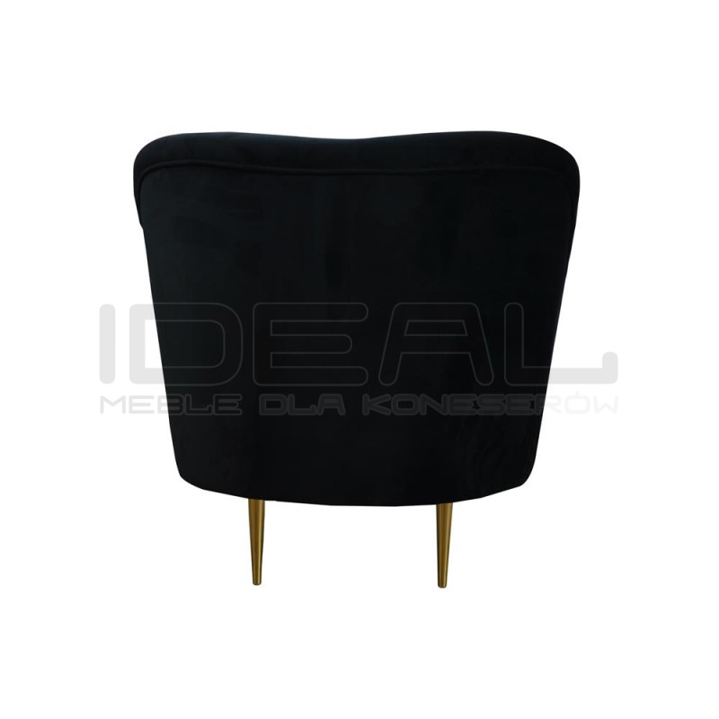 Fotel glamour nowoczesny na nóżkach Aldo