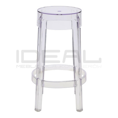 Stołek inspirowany projektem Ghost | Transparentne siedzisko