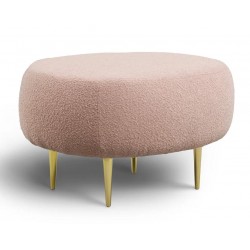 Pufa Boucle Aldo na złotych nogach | IdealMeble.pl