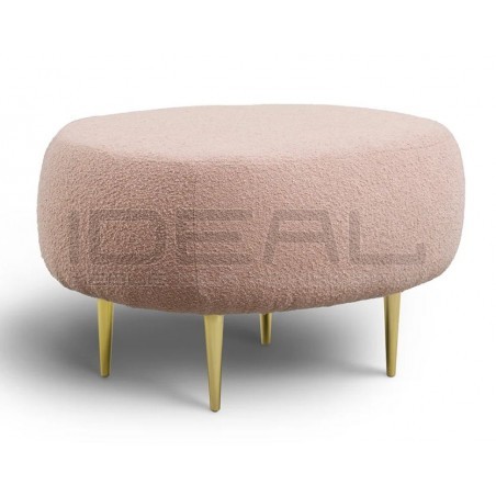 Pufa Boucle Aldo na złotych nogach | IdealMeble.pl