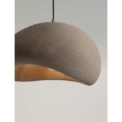 Lampa Wabi 50 brązowa – wabi sabi, naturalny design|IdealMeble