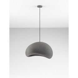 Lampa Wabi szara – artystyczne oświetlenie w stylu wabi-sabi