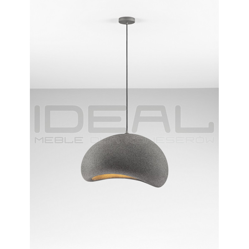 Lampa Wabi szara – artystyczne oświetlenie w stylu wabi-sabi