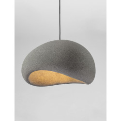 Lampa Wabi szara – artystyczne oświetlenie w stylu wabi-sabi