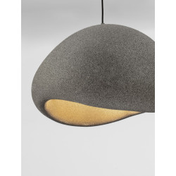 Lampa Wabi szara – artystyczne oświetlenie w stylu wabi-sabi