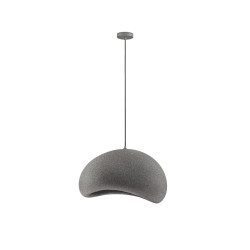 Lampa Wabi szara – artystyczne oświetlenie w stylu wabi-sabi