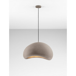 Lampa wisząca Wabi brązowa – naturalna i artystyczna forma