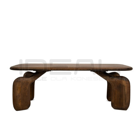 Stolik kawowy ORIZON – drewno mango, styl boho | MaMaison