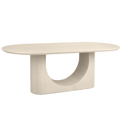 Stół jadalniany ICARO 220 z drewna mango – beżowy design